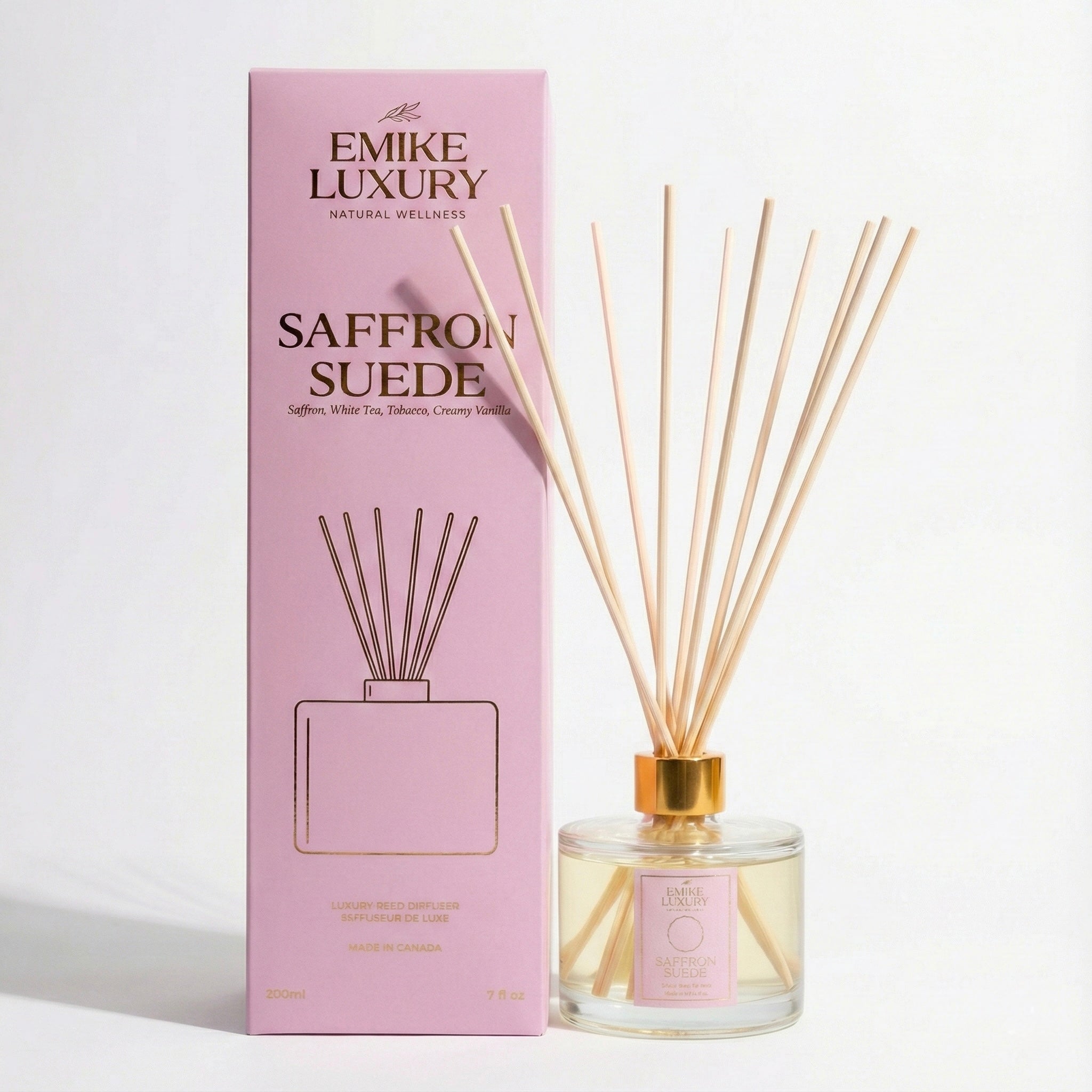 SAFFRON SUEDE REED DIFFUSER
