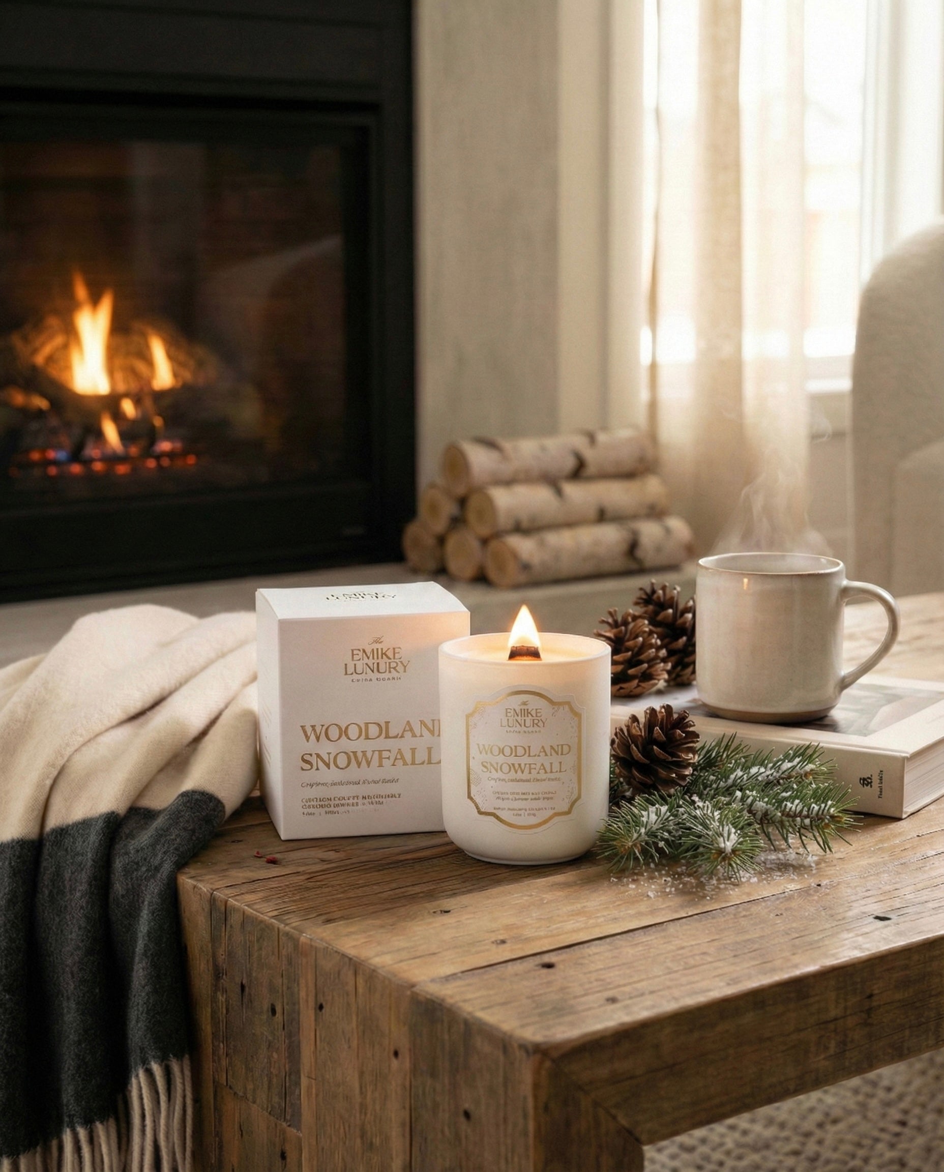 WOODLAND SNOWFALL CANDLE